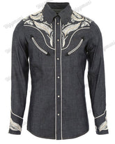 Men's Plus Size Wheat Ears Causal Long Sleeve Shirt